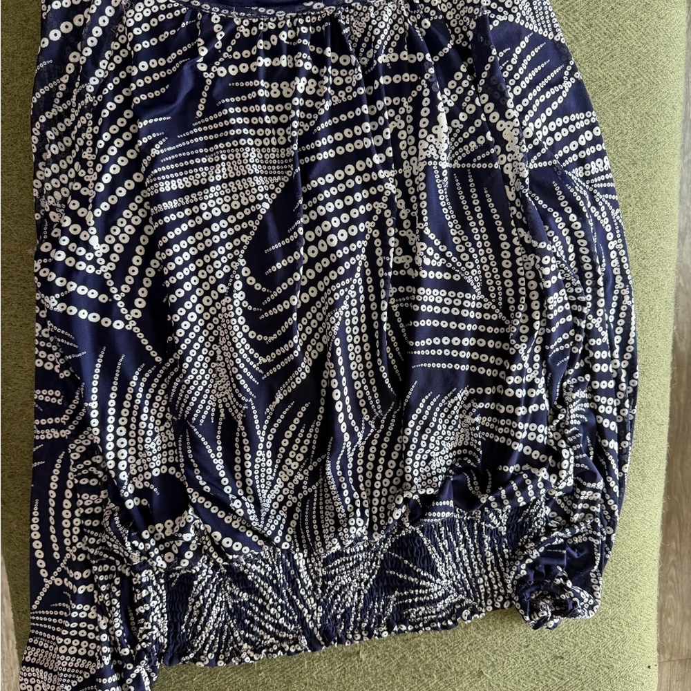 Elegant Navy and White Women's Pencil Skirt
